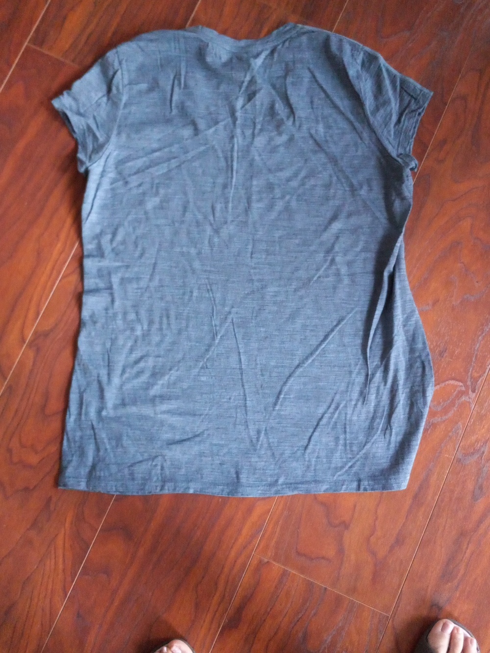 ibex Heathered Blue Short-Sleeve Crew Tee New Without Tag - Picture 3 of 5